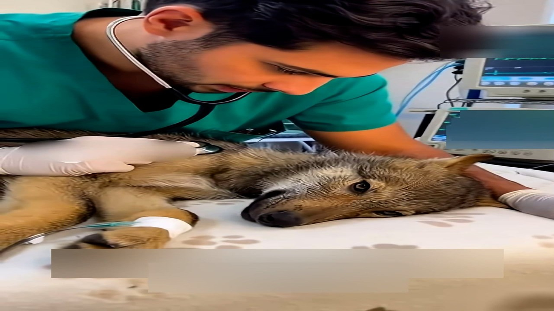 Part 2: Đ1306003_I Saved a Wolf from the snow #wolf #rescue #wholesome #animals _blurred_part2